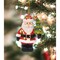 Santa With Christmas Tree Ornament Santa Gift Idea or Holiday Home Decoration